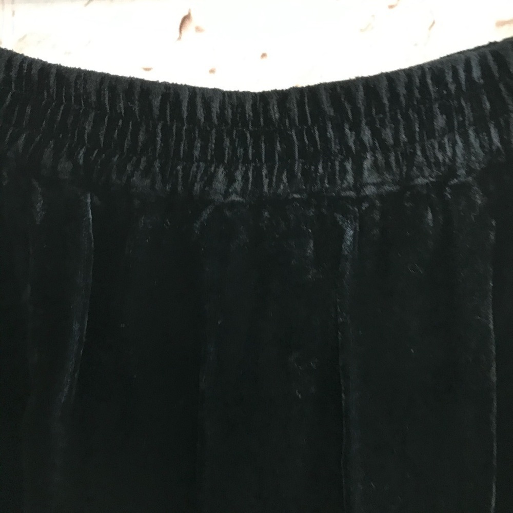 Vintage JOHN PAUL RICHARD Fairy Grunge Black Velvet Goth Whimsigoth Maxi Skirt S - Picture 12 of 12